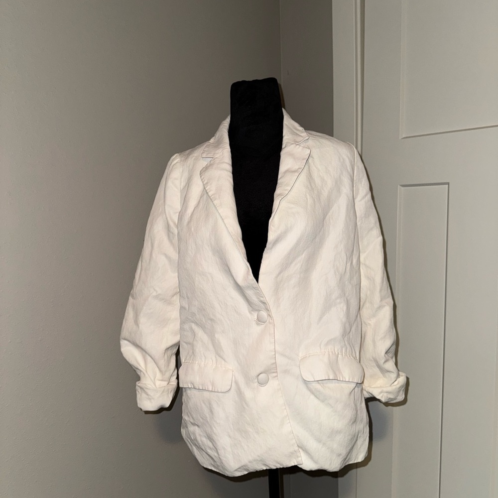 Cami NYC Linen Silk Blazer Small - Picture 3 of 7
